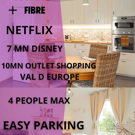 A 5 Min De Disneyland Paris Appartement Cosy Avec Jardin Terrasse Privee Chessy  Zewnętrze zdjęcie